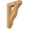 Ekena Millwork Funston Arts & Crafts Rough Sawn Bracket, Western Red Cedar, 4"W x 20"D x 28"H BKT04X20X28FST03RWR - alternate 1